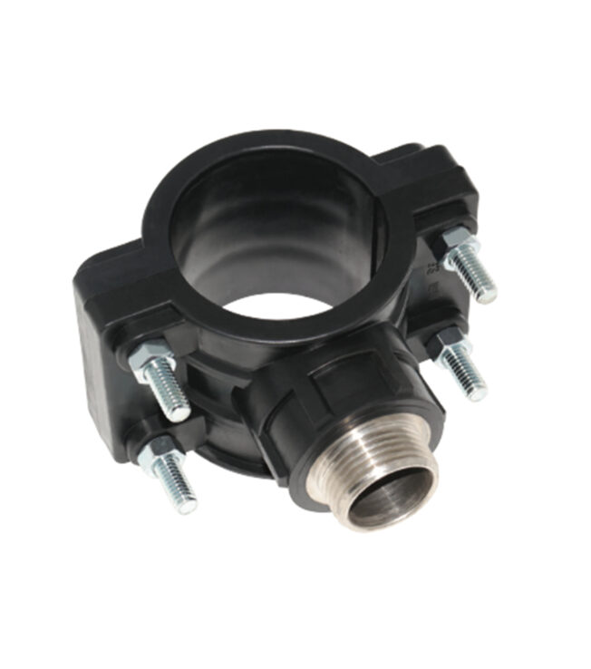 Metal Thread Male Clamp Saddle